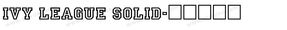 Ivy League Solid字体转换